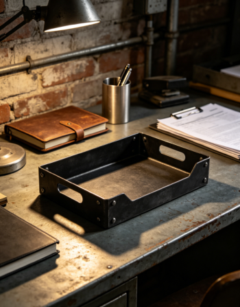 Heavy Duty Metal Desk Tray Organizer