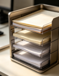 Multi-Tier Document Desk Organizer Tower